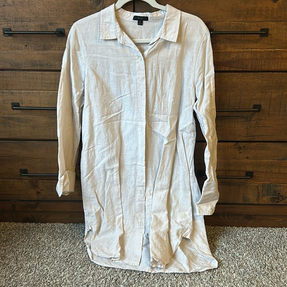 J.crew linen cover up